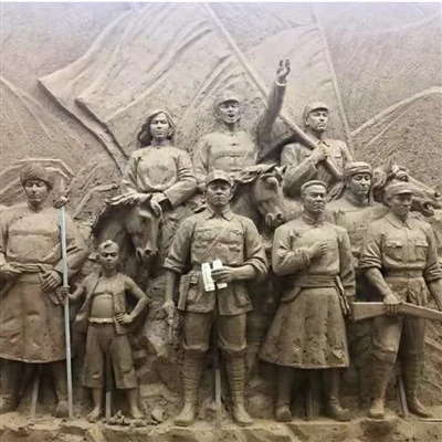 정원 벽 조각상